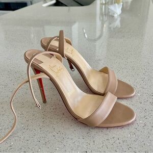 Louboutin Heels - Loubigirl - NUDE - Size 38